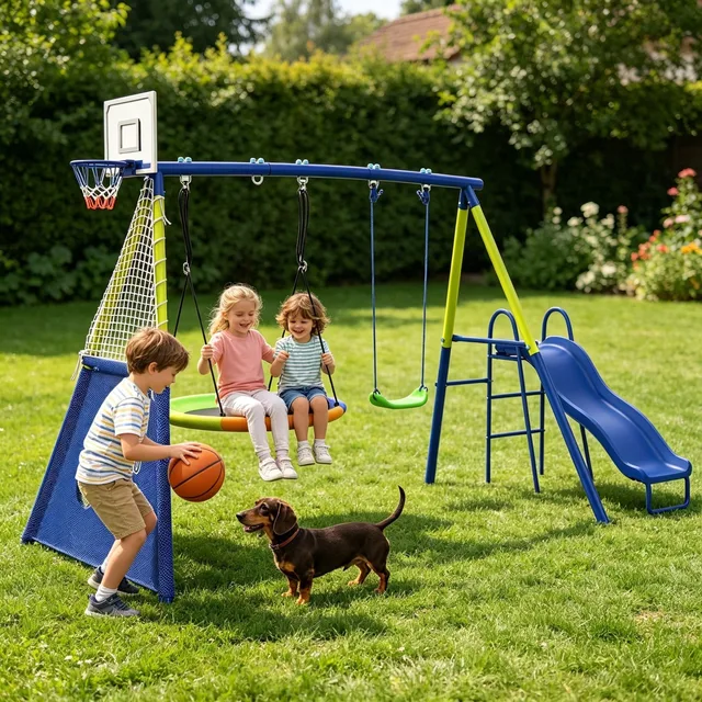 Hoop Soccer blue yellow 40"
