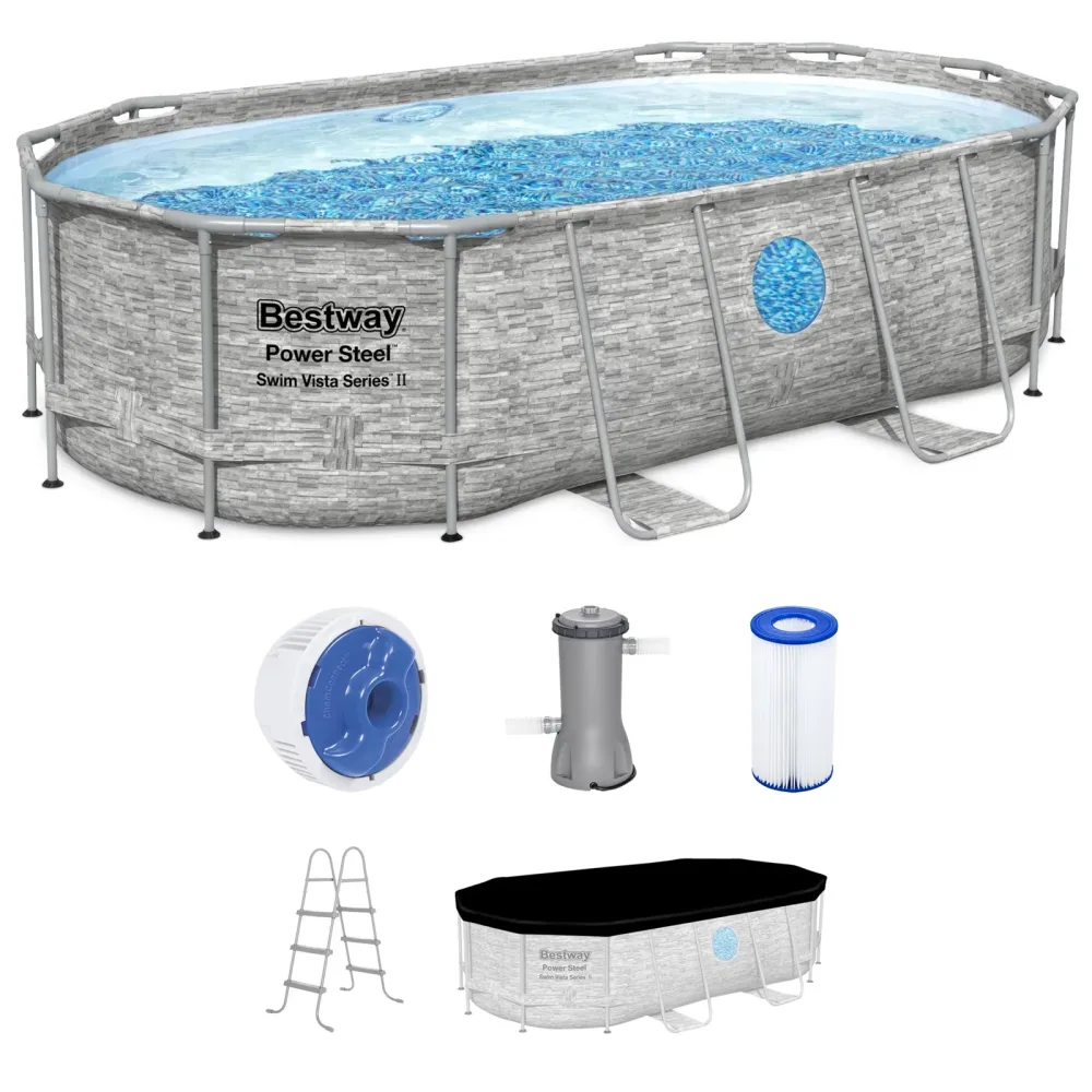 Ground Pool 14 ft 8 ft 2 in
