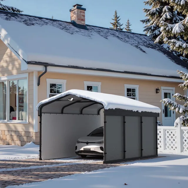 Steel Carport 10 ft 15 ft 10'