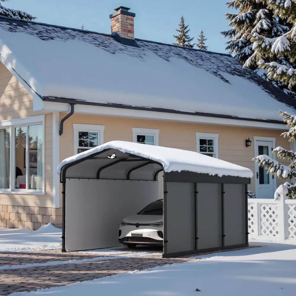 Steel Carport 10 ft 15 ft 10'