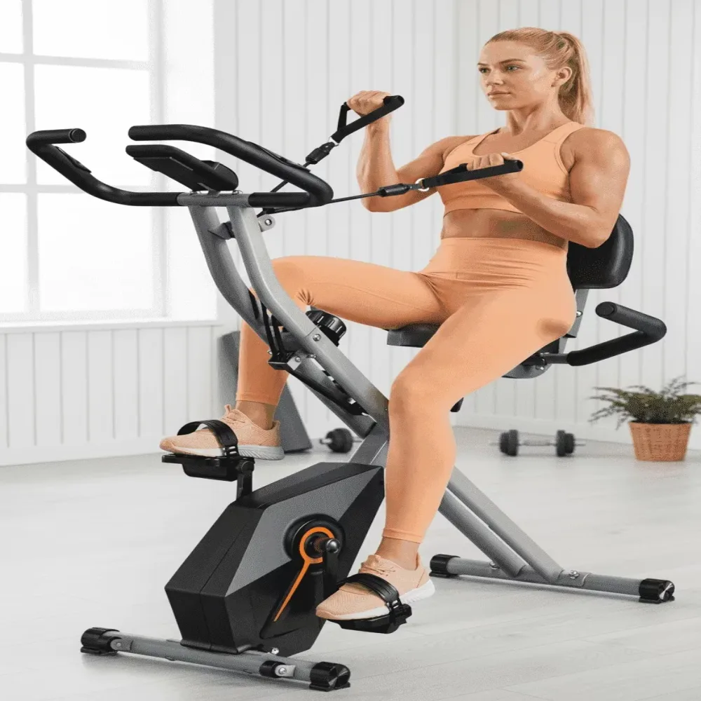 Stationary Bike 300 lb foldable portable
