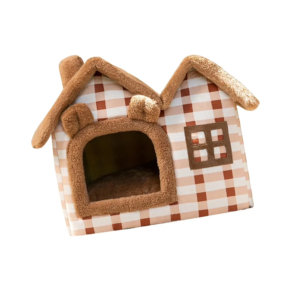 Cat Bed brown portable