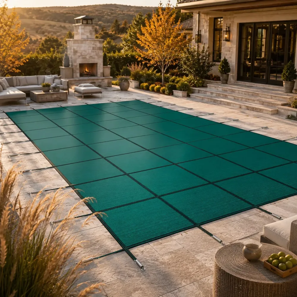 Inground Pool 32 ft green heavy-duty