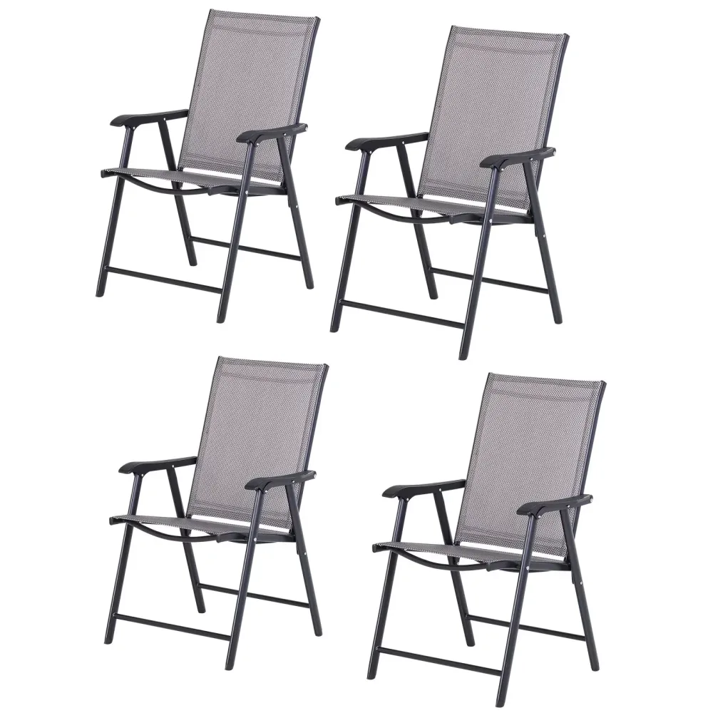 Lawn Chairs 4 pack 230lbs folding