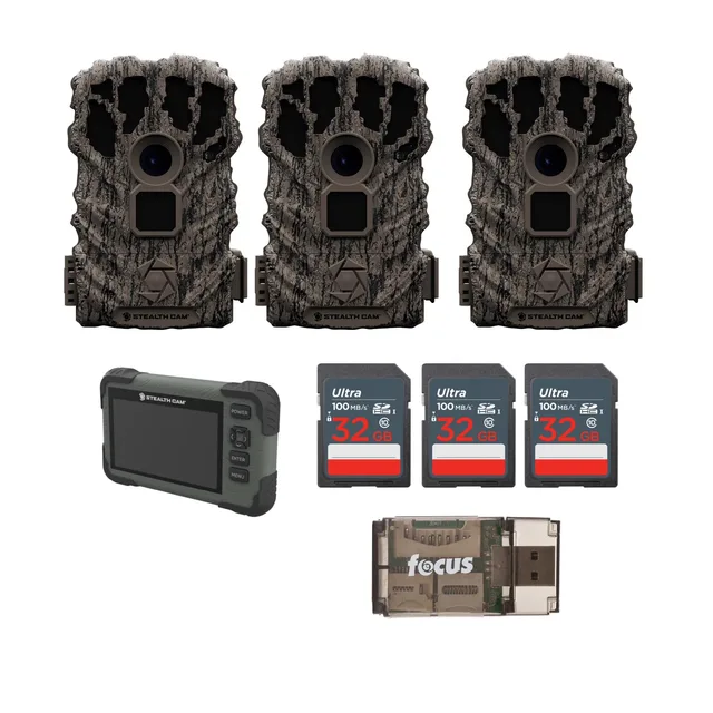 Trail & Game Cameras 3 pack led waterproof