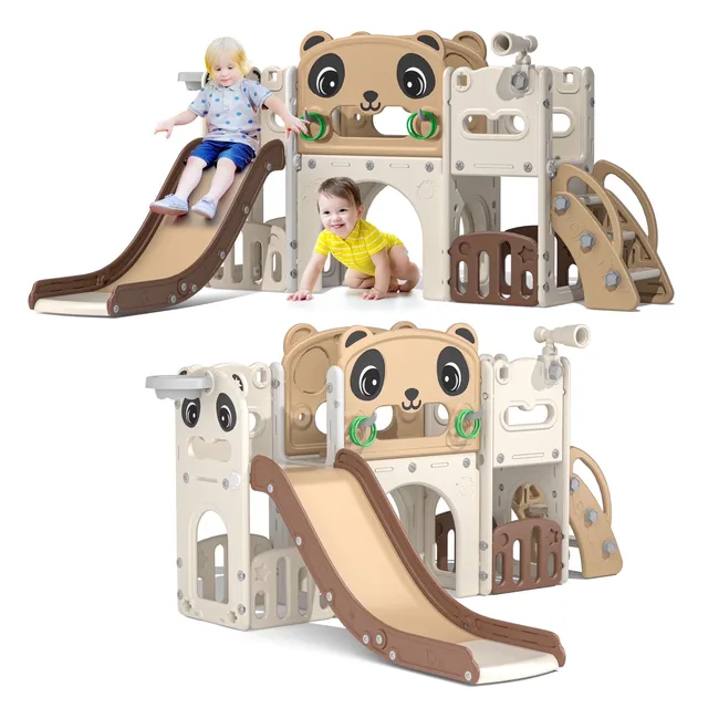Backyard Play 9 in brown white