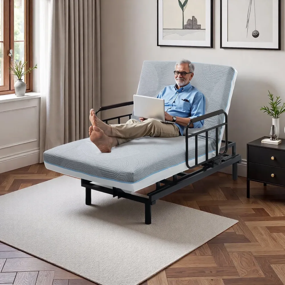 Bed adjustable blue 5.91 inches
