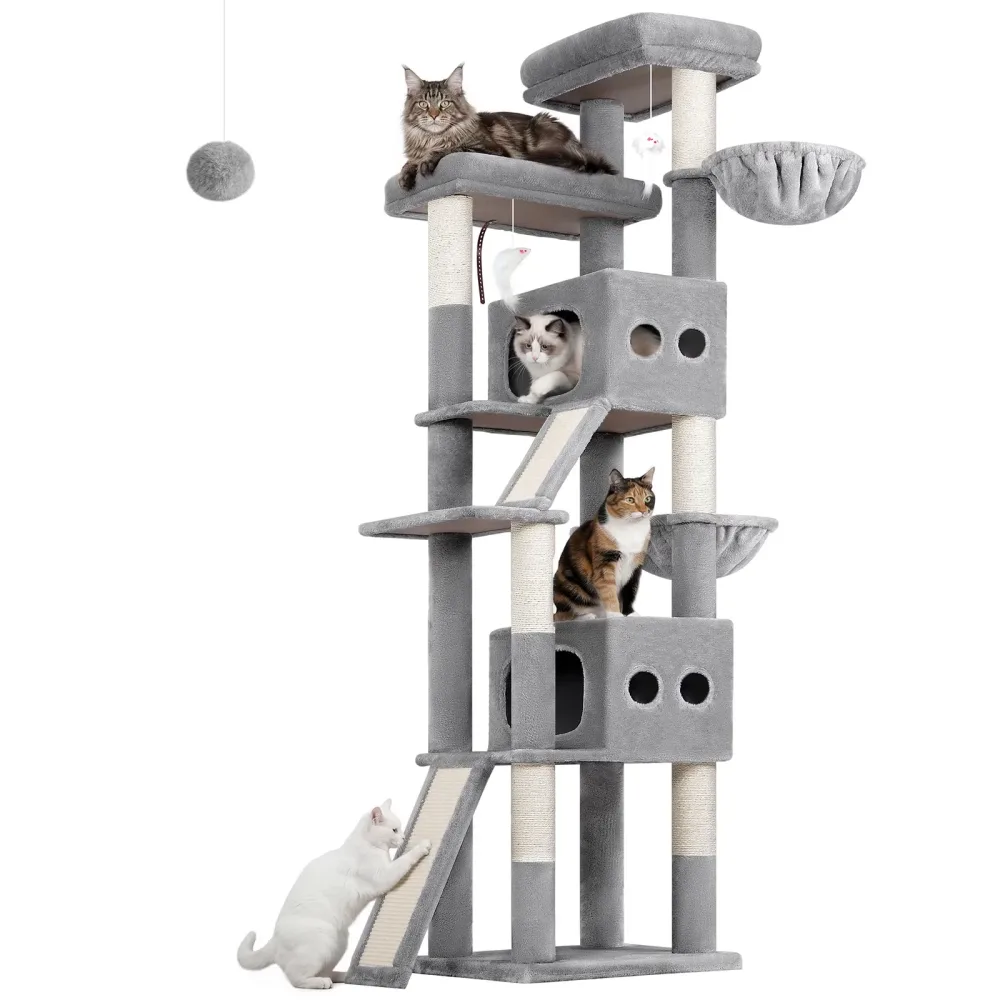 Furniture & Enrichment 83" grey 83 inches