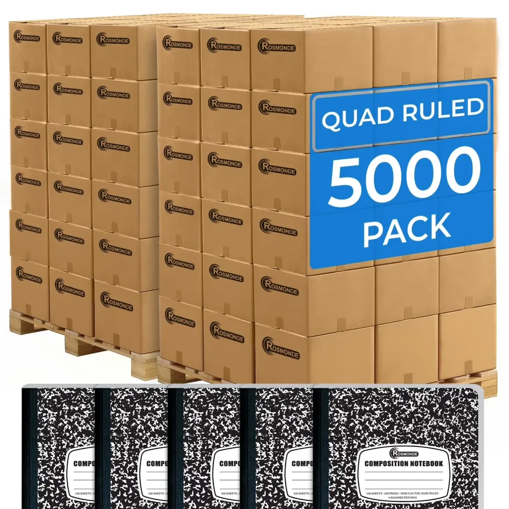 Composition Notebooks 5000 pack 7.5 in black