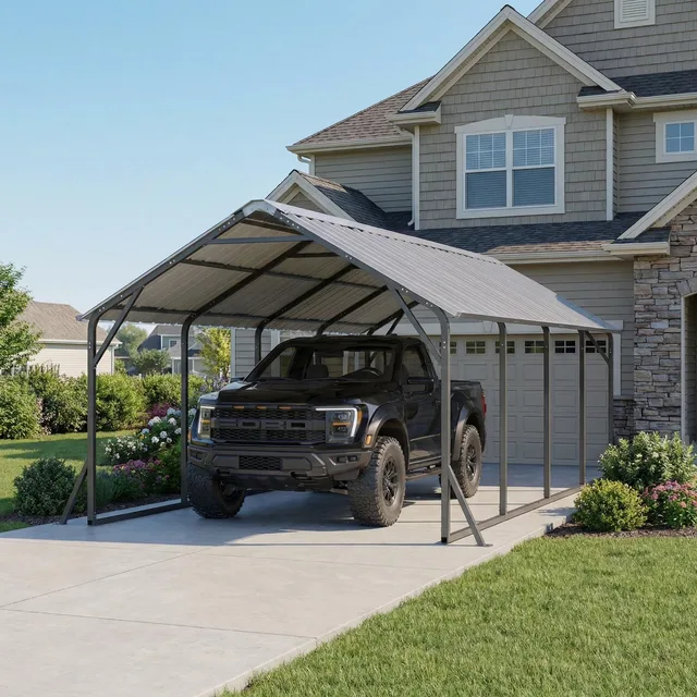Metal Carport 239" 133" 108"
