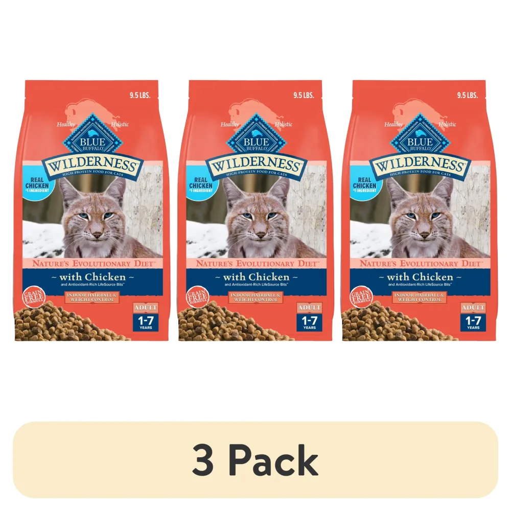 Cat Food 3 pack blue 5 lbs