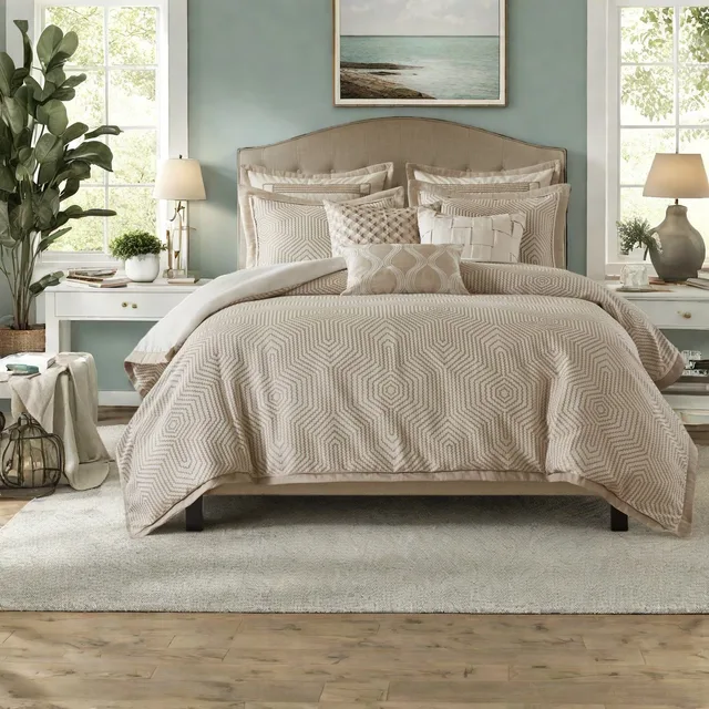 Bedding tan 110" 96"