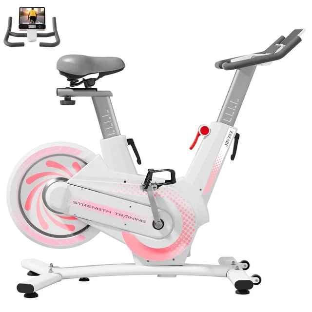 Exercise Bike 350 lbs heavy-duty white