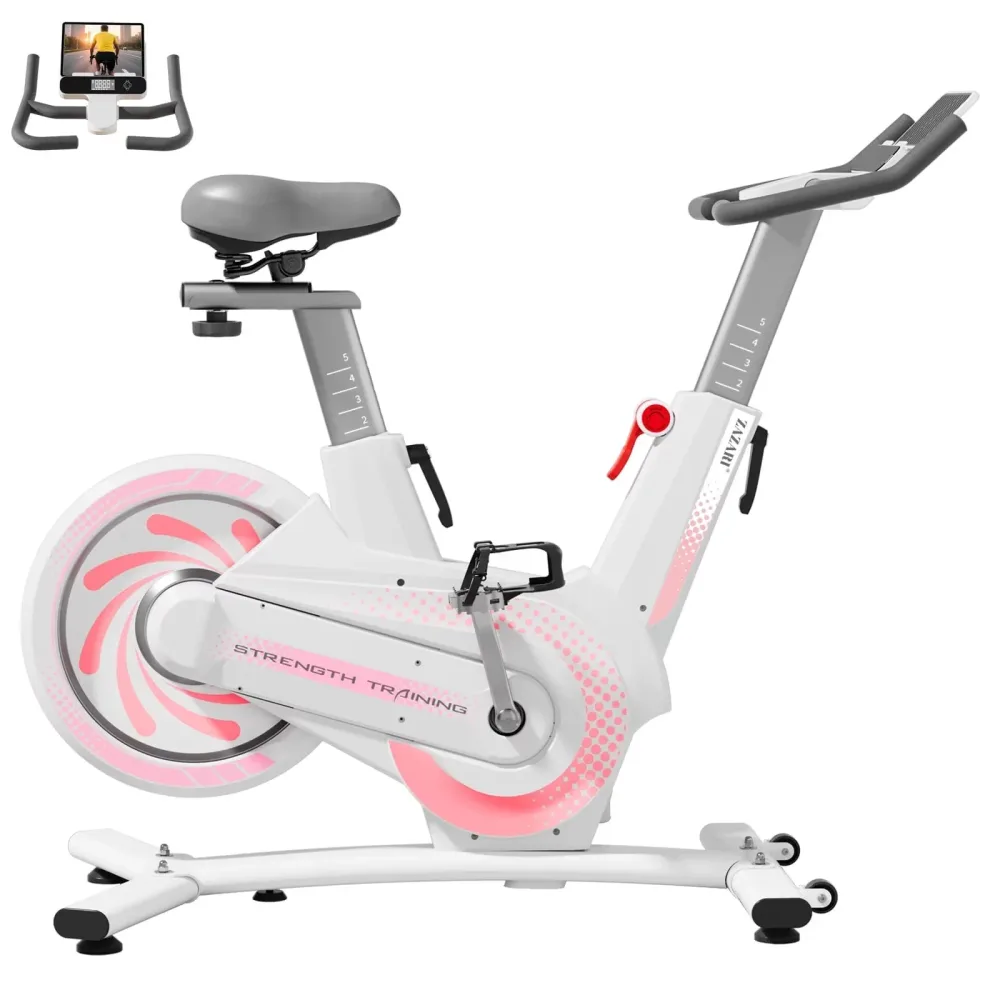 Exercise Bike 350 lbs heavy-duty white