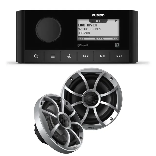 Marine Stereo 1 pair 6.5" silver