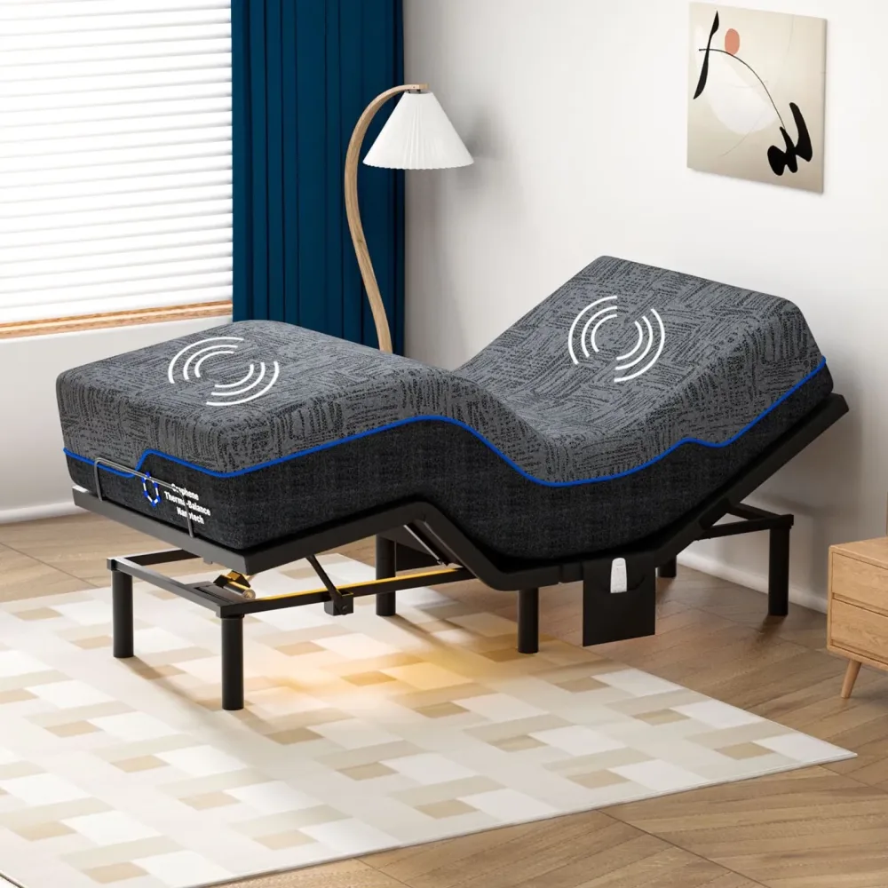 Bed Frame 14" adjustable wireless
