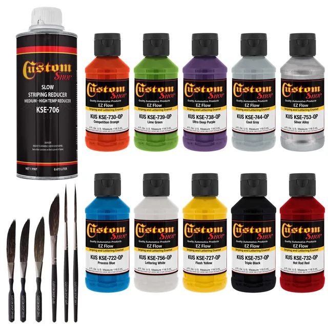 Paint silver blue yellow