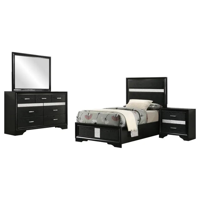 Bedroom white black 53.75"