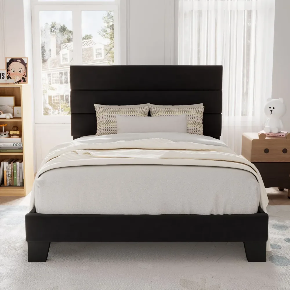 Platform Bed grey black 800 pounds