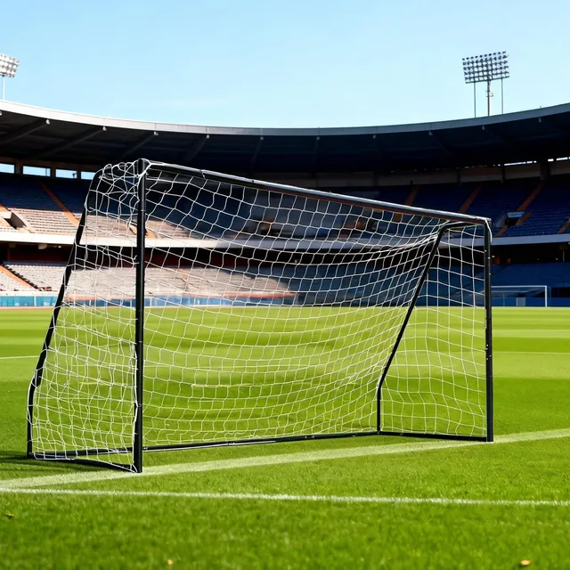 Soccer Goal foldable black 12 ft