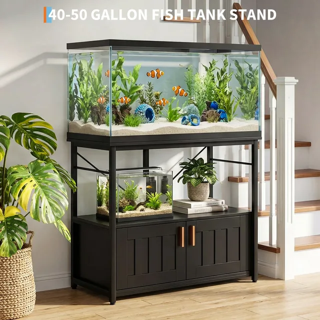 Aquarium Stand 40-50 gallon 660lbs adjustable