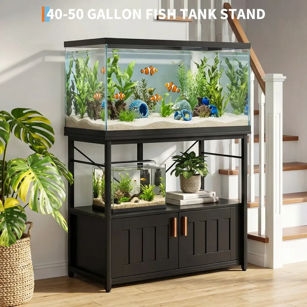 Aquarium Stand 40-50 gallon 660lbs adjustable