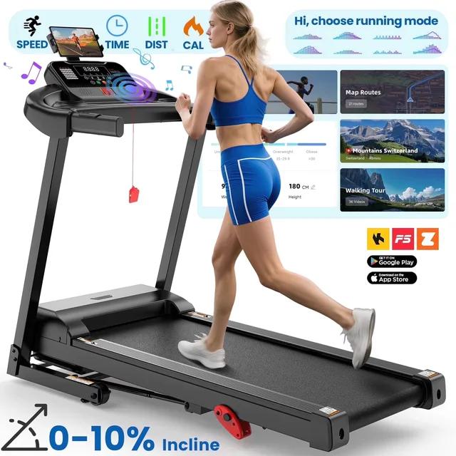 Running Machine 300 lbs 3hp folding
