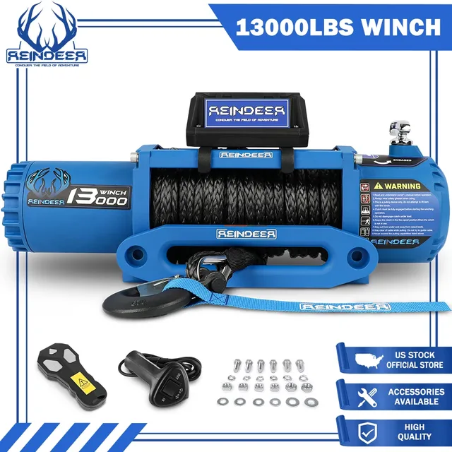 Winch Synthetic 13000lb 12v wireless