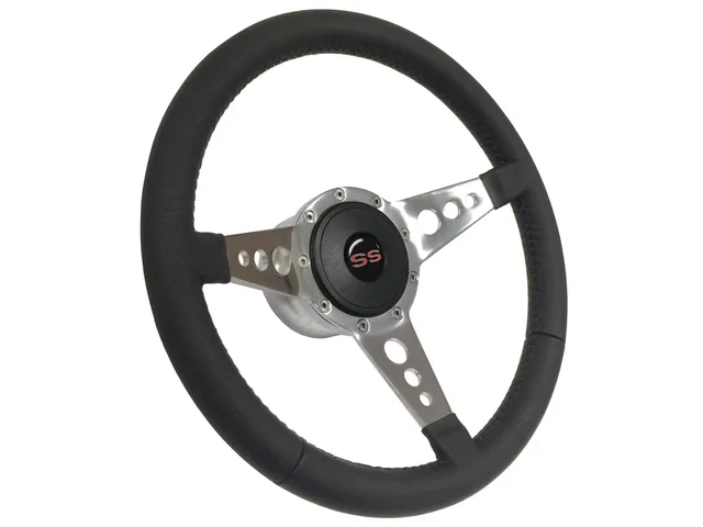 Wrapped Steering black red 14 inch