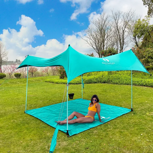 Canopy Tent red adjustable blue