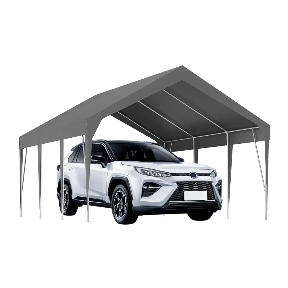 Carport waterproof portable gray