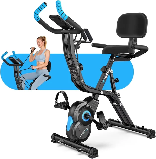 Exercise Bike 300lb foldable black