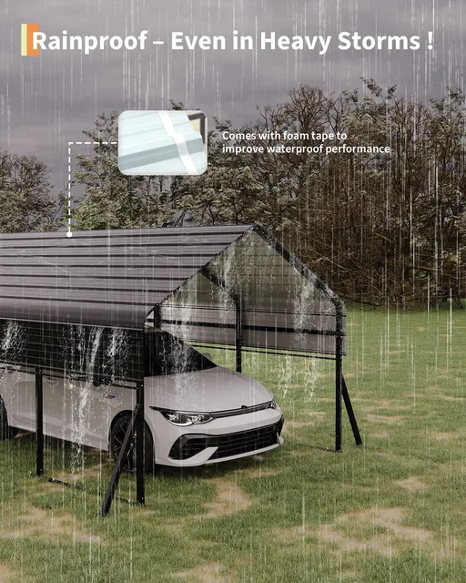 Metal Carport 8.4ft 10' 10 w