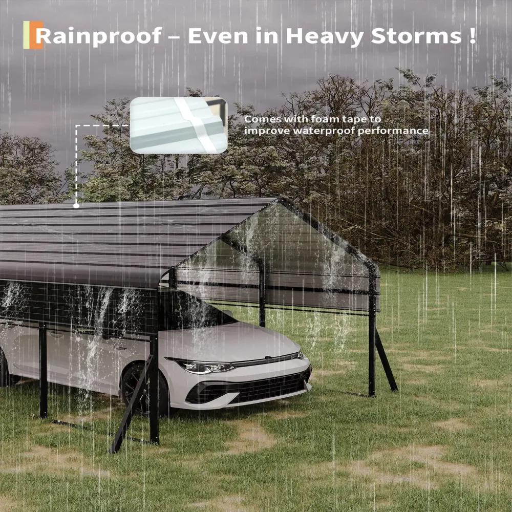 Metal Carport 8.4ft 10' 10 w