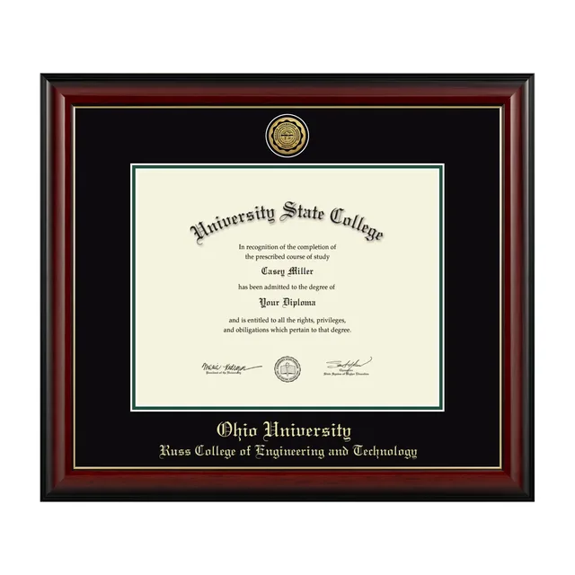 Diploma Frame black green 14w