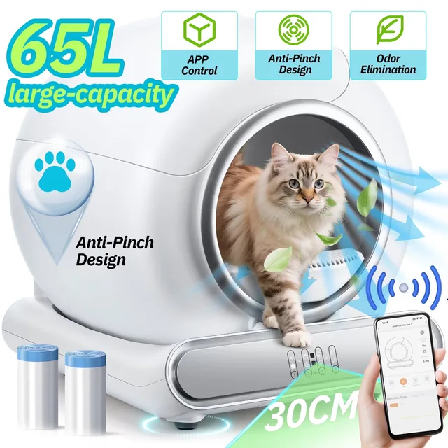 Cat Litter 19.71 inches 18 lbs bluetooth
