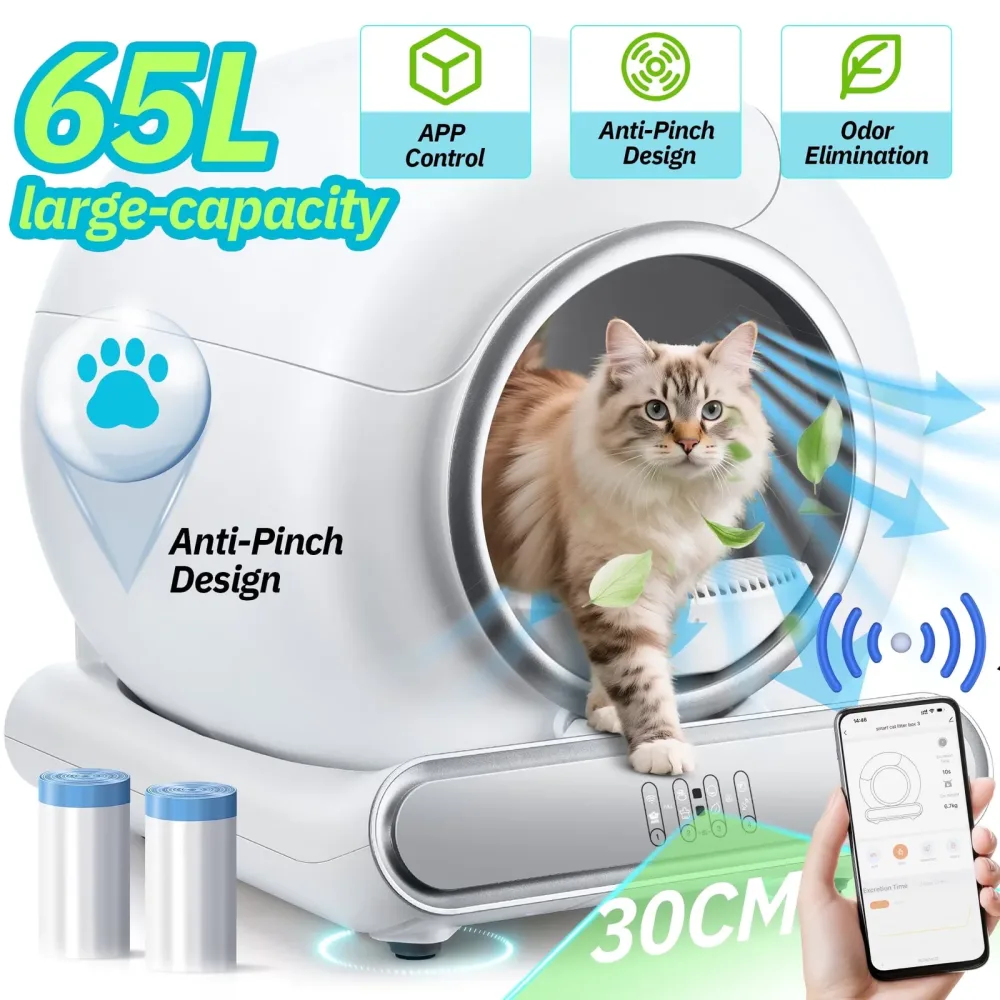 Cat Litter 19.71 inches 18 lbs bluetooth