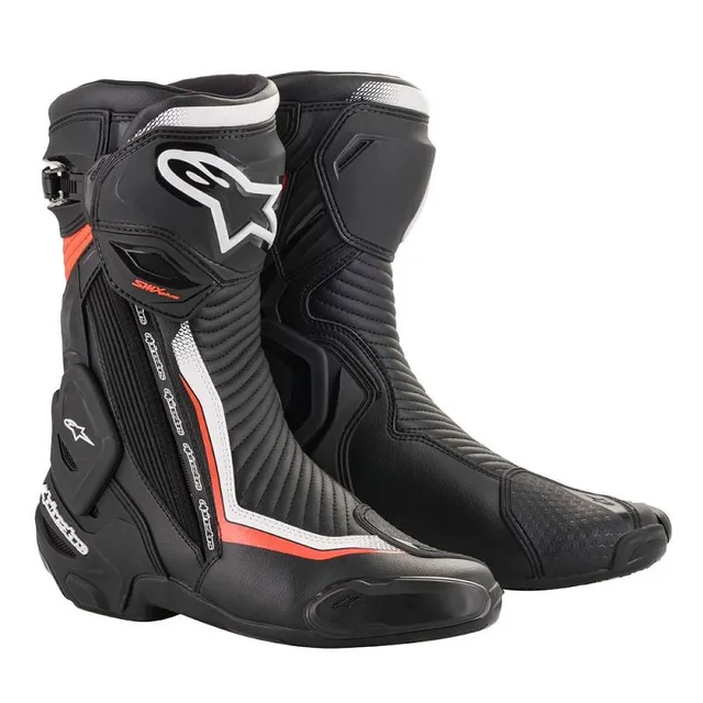 Mens Motorcycle black white red