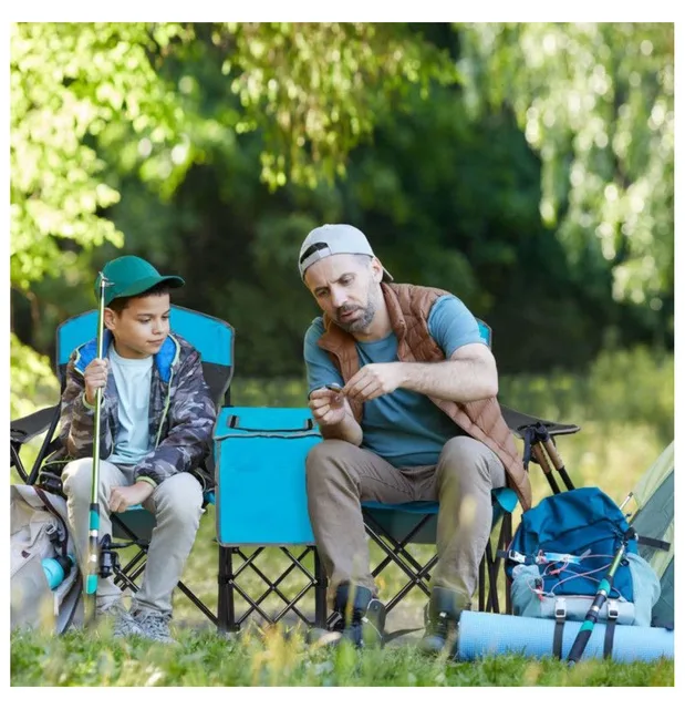 Camping Chair 265lbs folding red