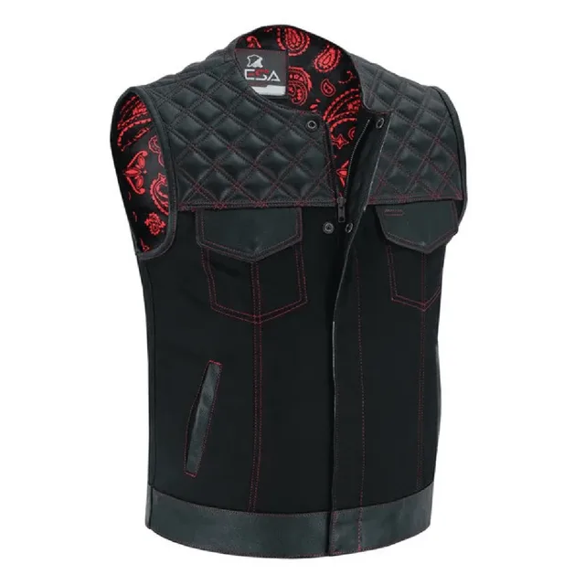 Motorcycle red heavy-duty black