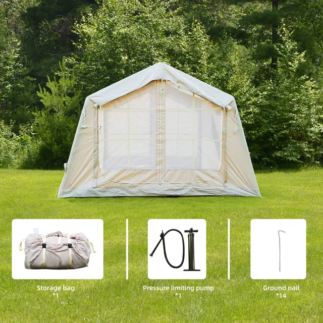 Camping Tent 4-6 person waterproof beige