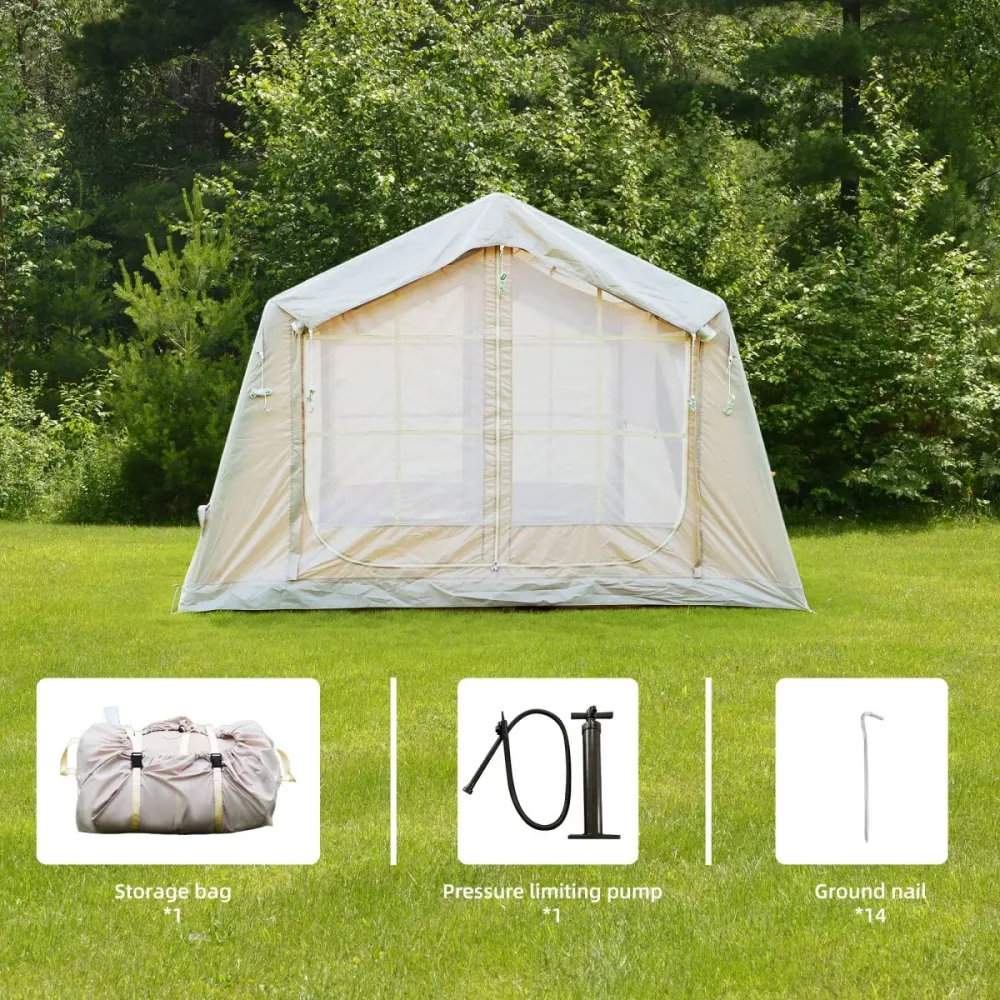 Camping Tent 4-6 person waterproof beige