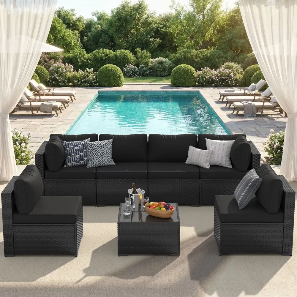Patio Furniture blue black waterproof