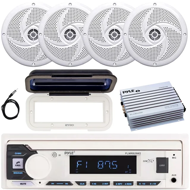 In-dash Stereo 4" 100w 4 channel