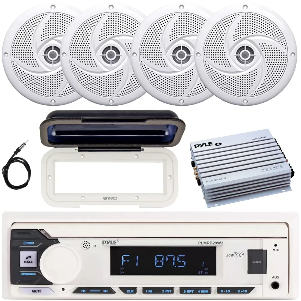 In-dash Stereo 4" 100w 4 channel