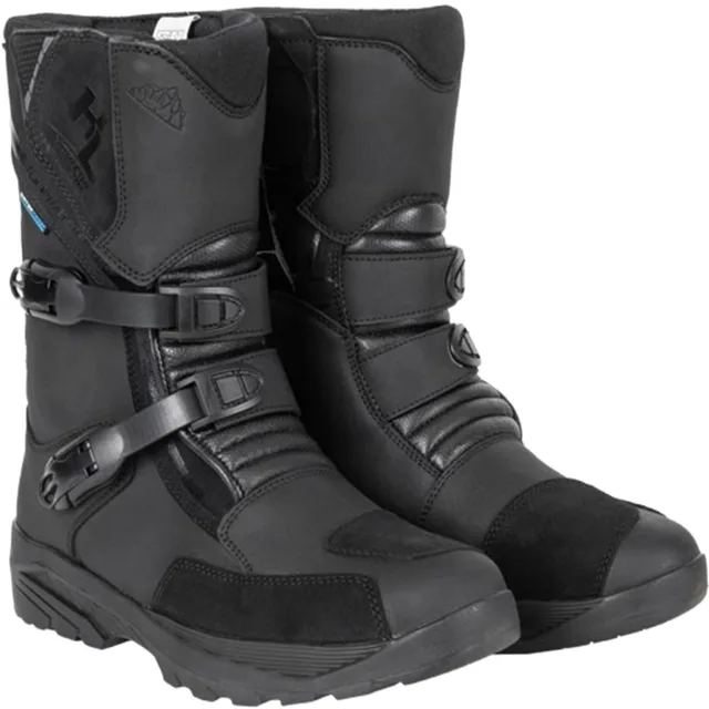 Motorcycle Boots black waterproof adjustable