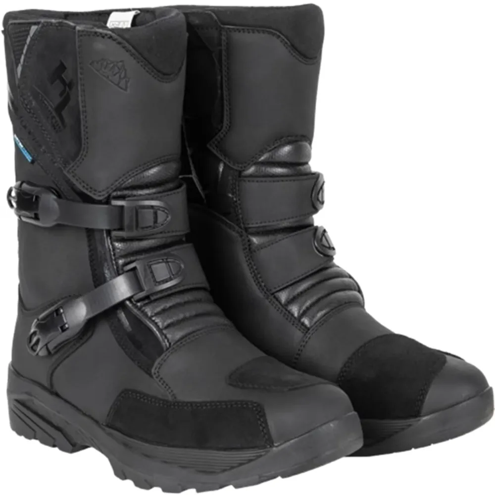 Motorcycle Boots black waterproof adjustable