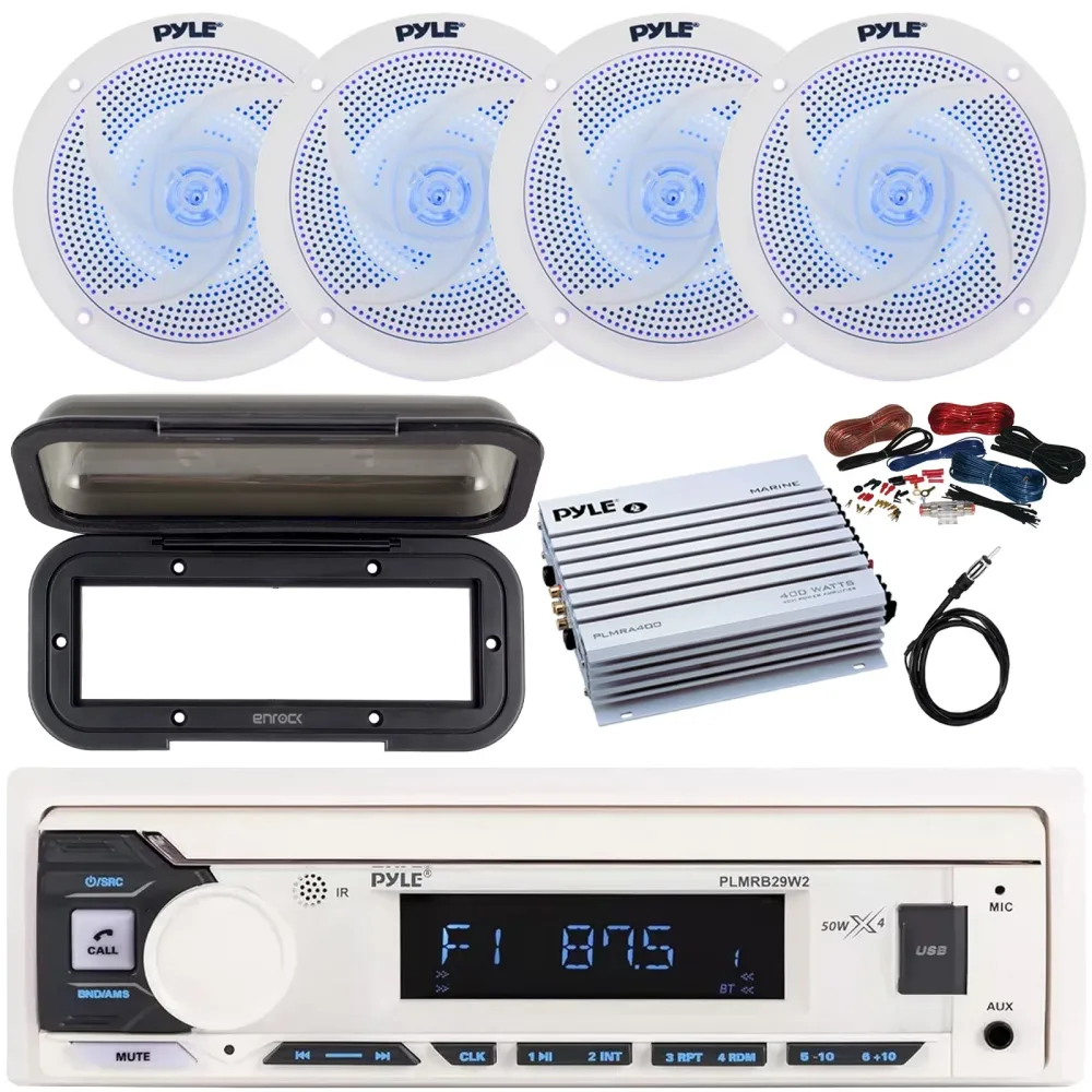 In-dash Stereo 4" 100w 4 channel