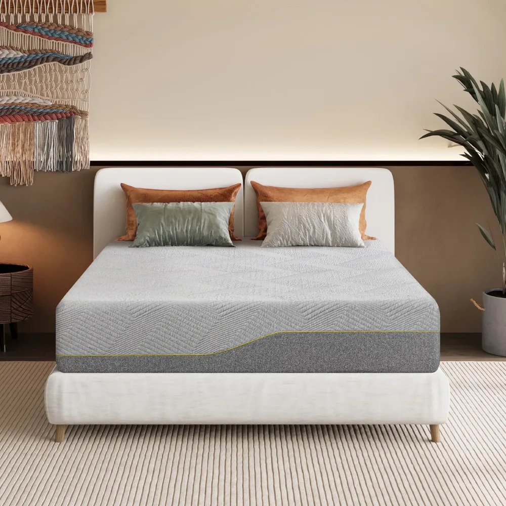 Foam Mattress 14 inch 14 in gray