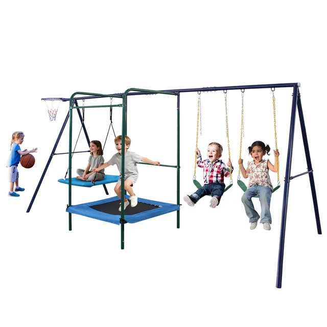 Stand 5 in heavy-duty blue
